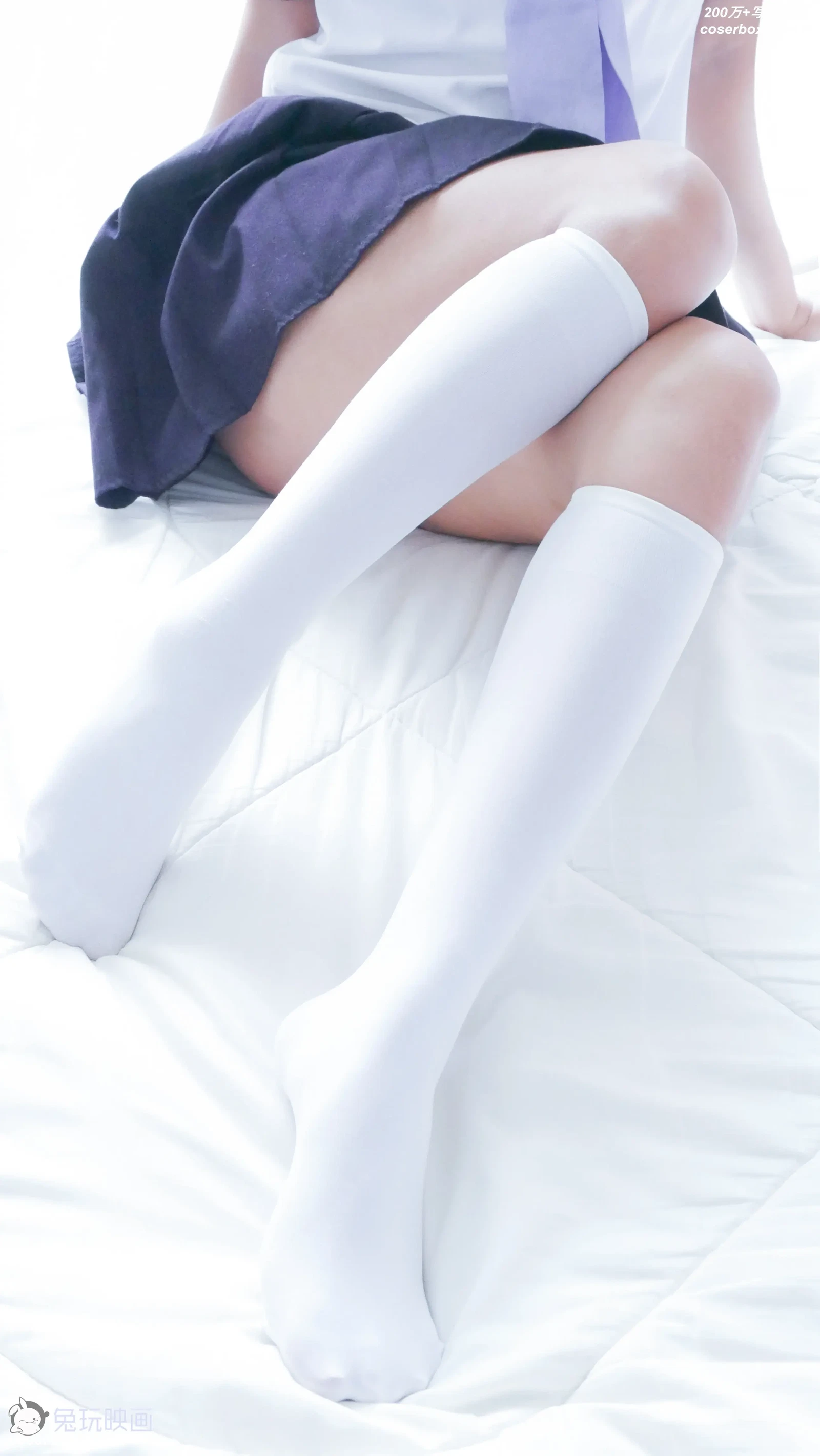 B72.001 白白白半筒袜 [40P-282MB]