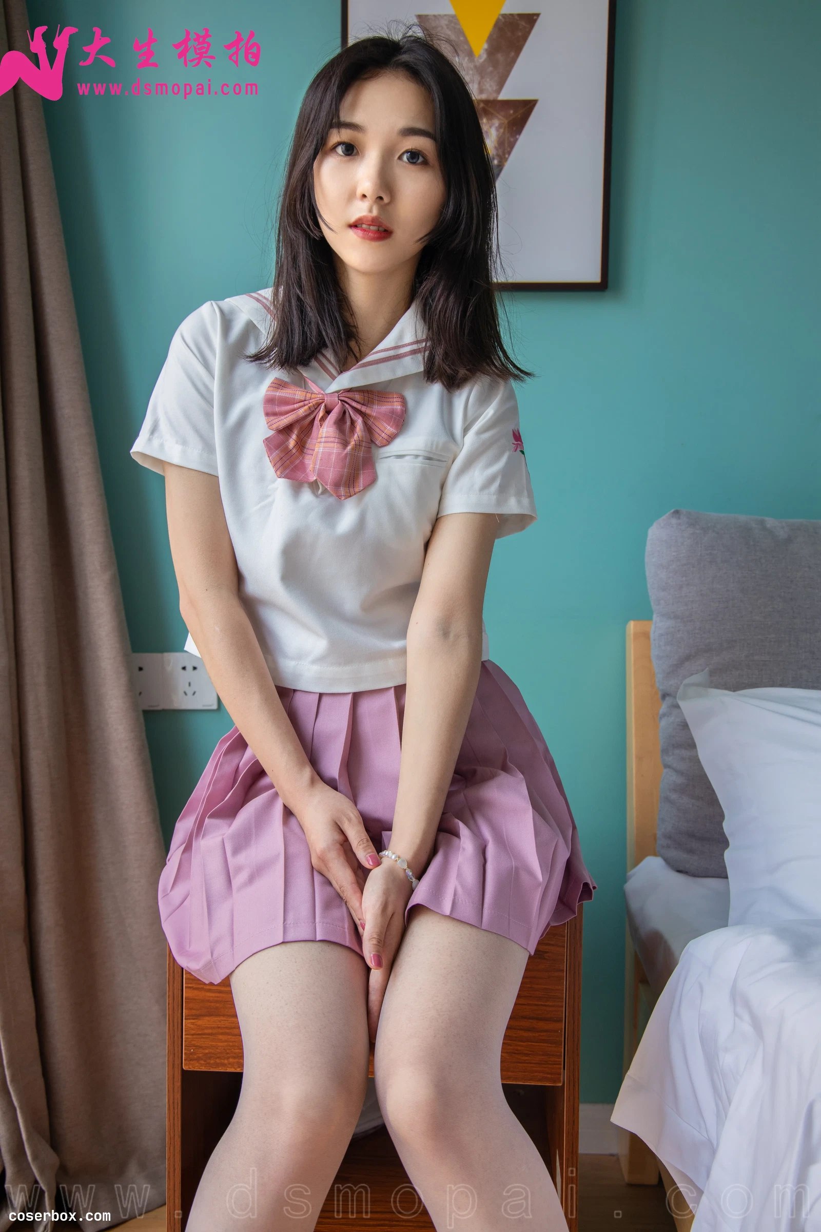 大生模拍 NO.277 漫语 白色长筒袜 [74P 609.09MB]